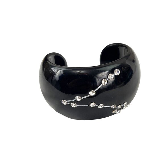 Jessica Kagan Cushman Black Pieces Zodiac Cuff Constellation Bracelet With Rhine - Picture 3 of 5